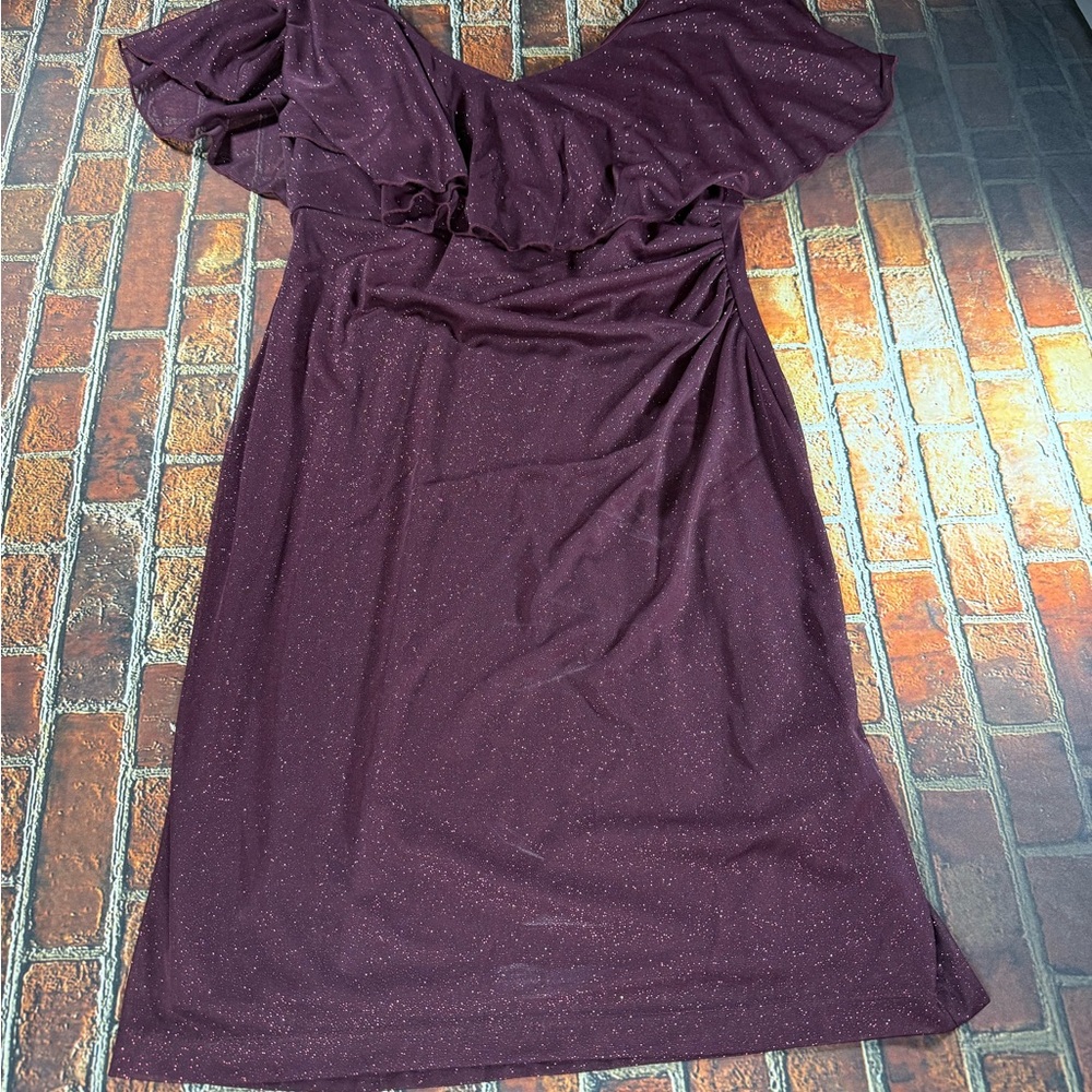 Connected Apparel Purple Dress